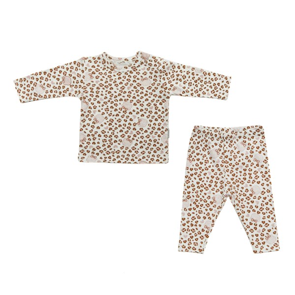 Andywawa Kız Bebek Pijama Takımı Leopard