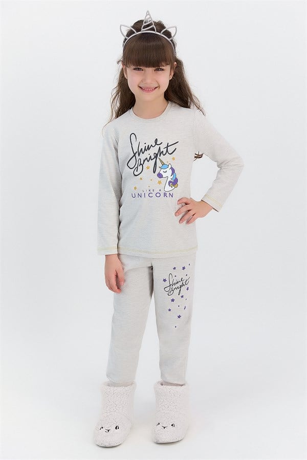 RolyPoly Shine Bright Bejmelanj Kız Çocuk Pijama Takımı