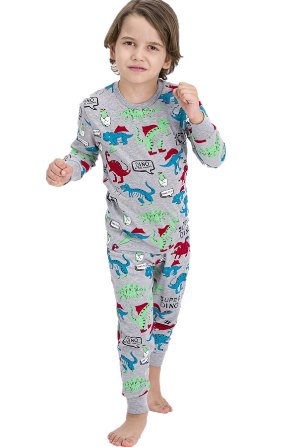 RolyPoly Super Dino Grimelanj Erkek Çocuk Pijama Takımı