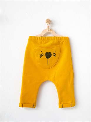 Andywawa Ayı Kampı Bebek Pantolonu AC21079 Sarı