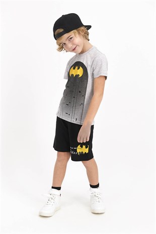 Batman Lisanslı Grimelanj Erkek Çocuk Bermuda Takım