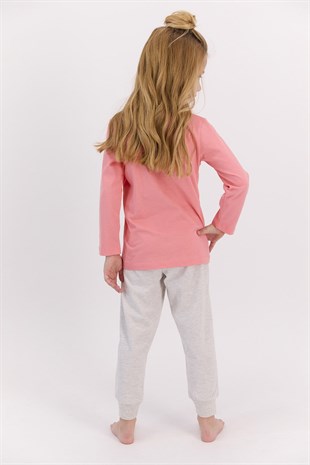RolyPoly Winter Love Coral Kız Çocuk Uzun Kol Pijama Takımı