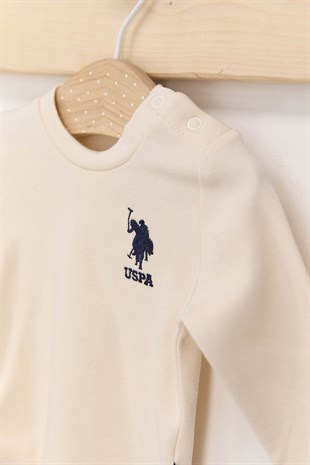 U.S. Polo Assn Bordo Erkek Bebek Patikli Tulum Takımı